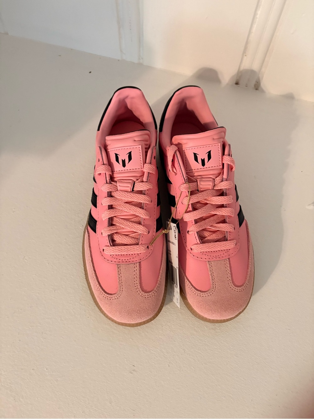 adidas Kids Pink and Black Sneakers